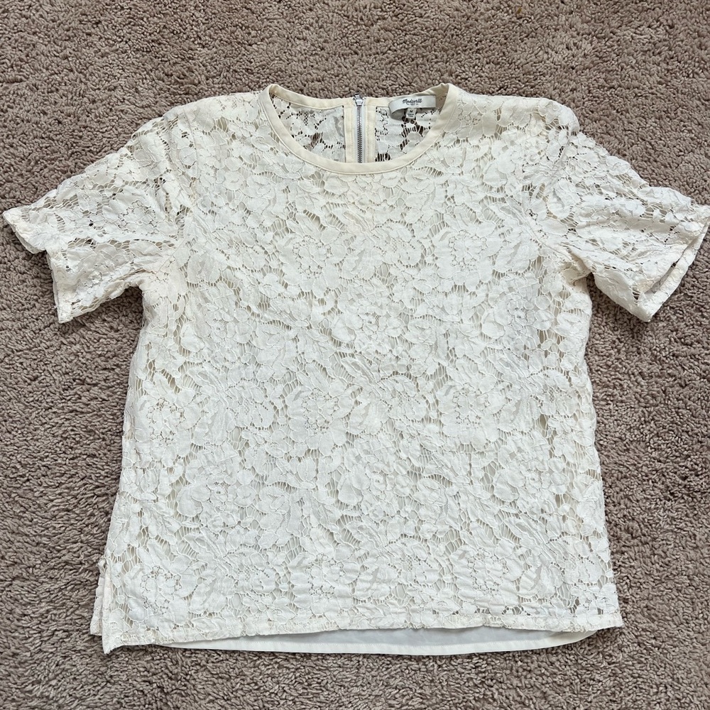 Madewell Elegant Lace Top